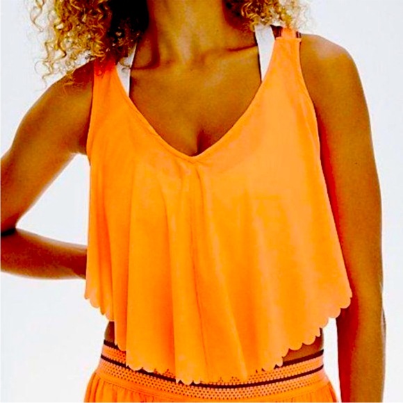 Free People Pretty Lil Running Top Medium - Picture 4 of 5